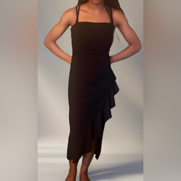 Emerald Sundae Spaghetti Strap Black Dress. Medium But Small - Picture 1 of 9